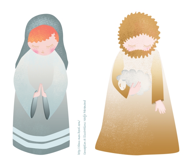 illustration joseph et marie nativité copie