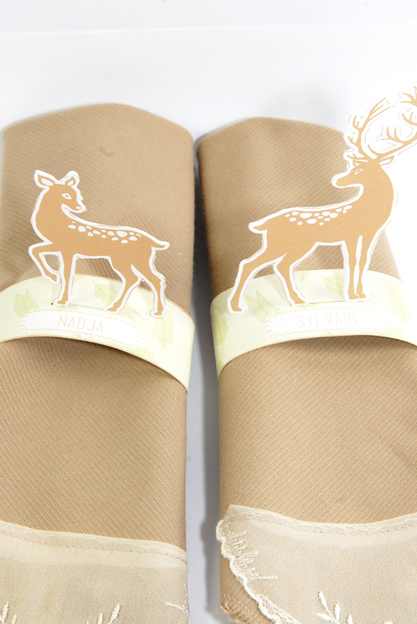 free printable deer  rond de serviette biche 2