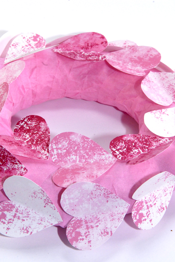 couronne de porte St valentin DIY 2