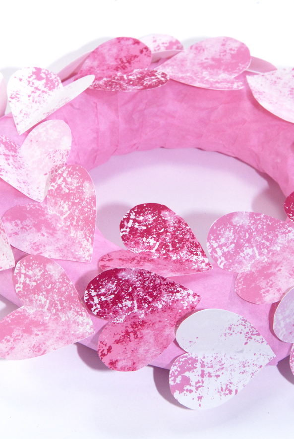 couronne de porte St valentin DIY