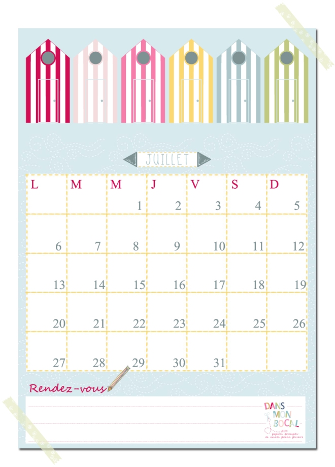 free printable calendar 2014 2015 juillet