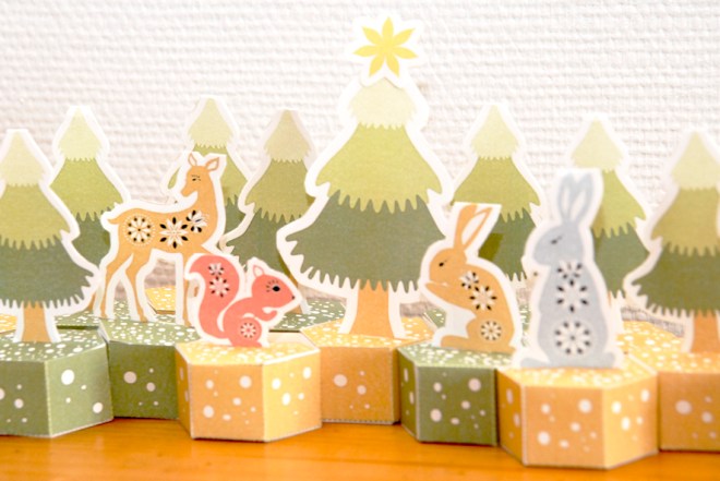 free pritable advent calendar gratuit calendrier de l'avent à imprimer 1