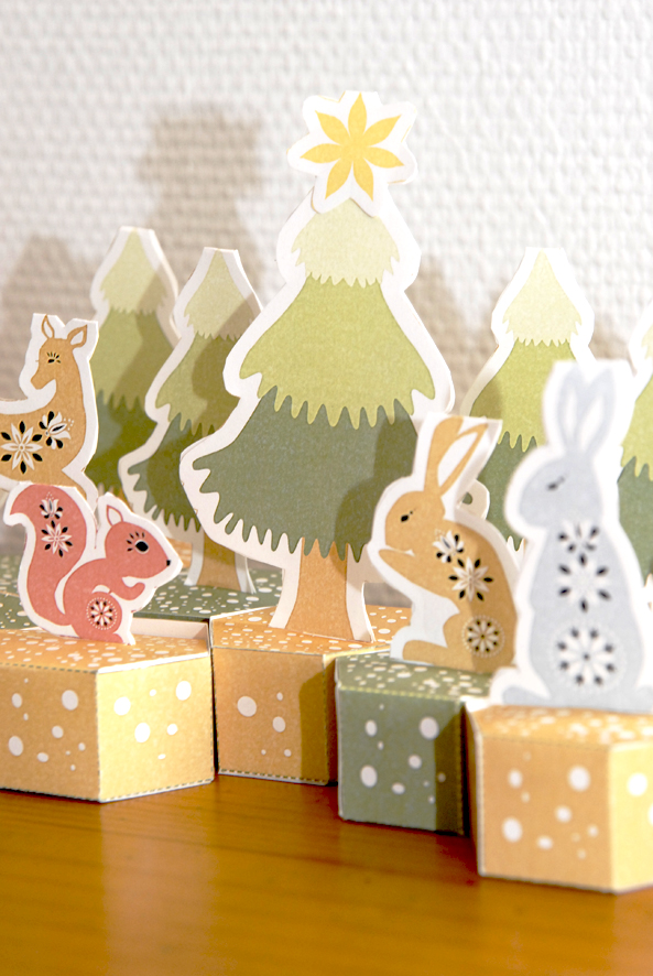 free pritable advent calendar gratuit calendrier de l'avent à imprimer 3