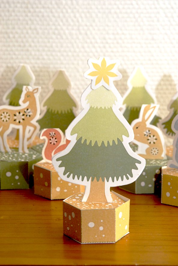 free pritable advent calendar gratuit calendrier de l'avent à imprimer grand sapin