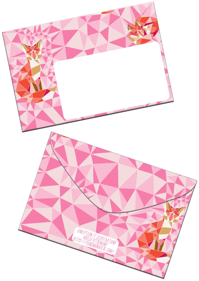 free-printable-enveloppe-gratuit-a-imprimer-motif-geodesic-fox-rose